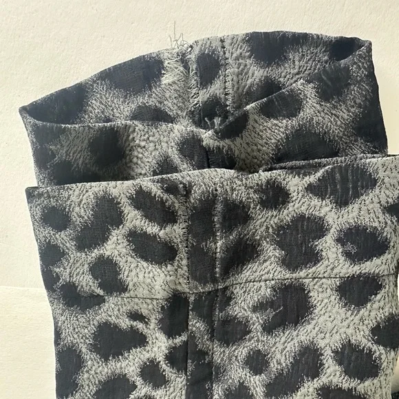 Vivienne Westwood 243208 Womens Tapered Pants Grey/Black Leopard Size 38